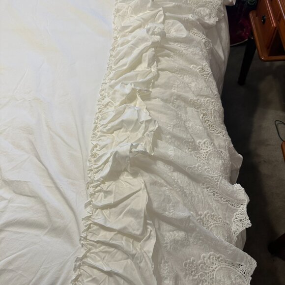 Beige Ruffle Duvet Set - Picture 7 of 9